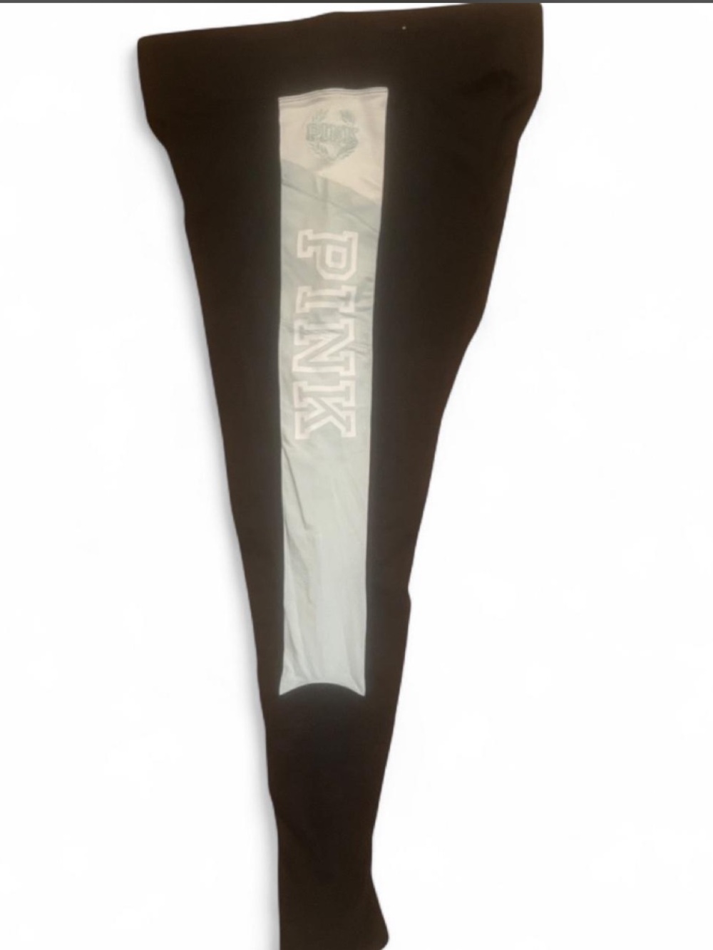 Victoria's Secret PINK Black Yoga Leggings with White Logo